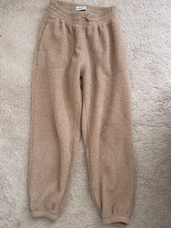 Abercrombie & Fitch Pants - Abercrombie & Fitch soft A&F boucle Joggers - Camel